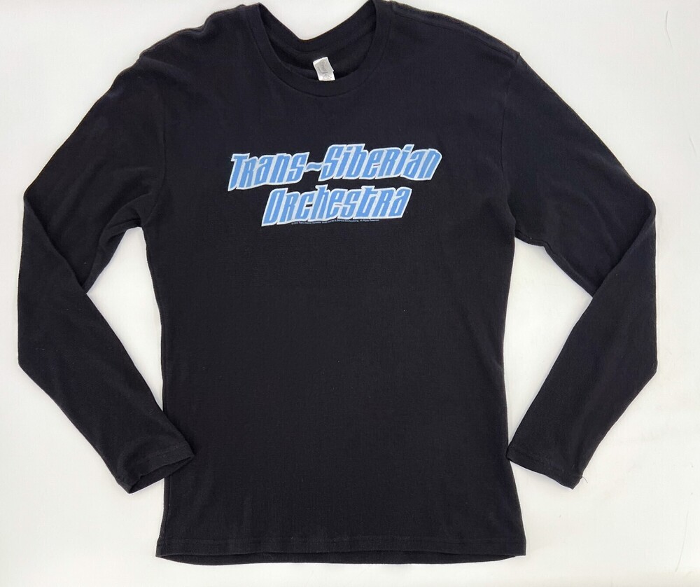 Trans-Siberian Orchestra T-Shirt Womens Large Black Graphic Long Sleeve Band